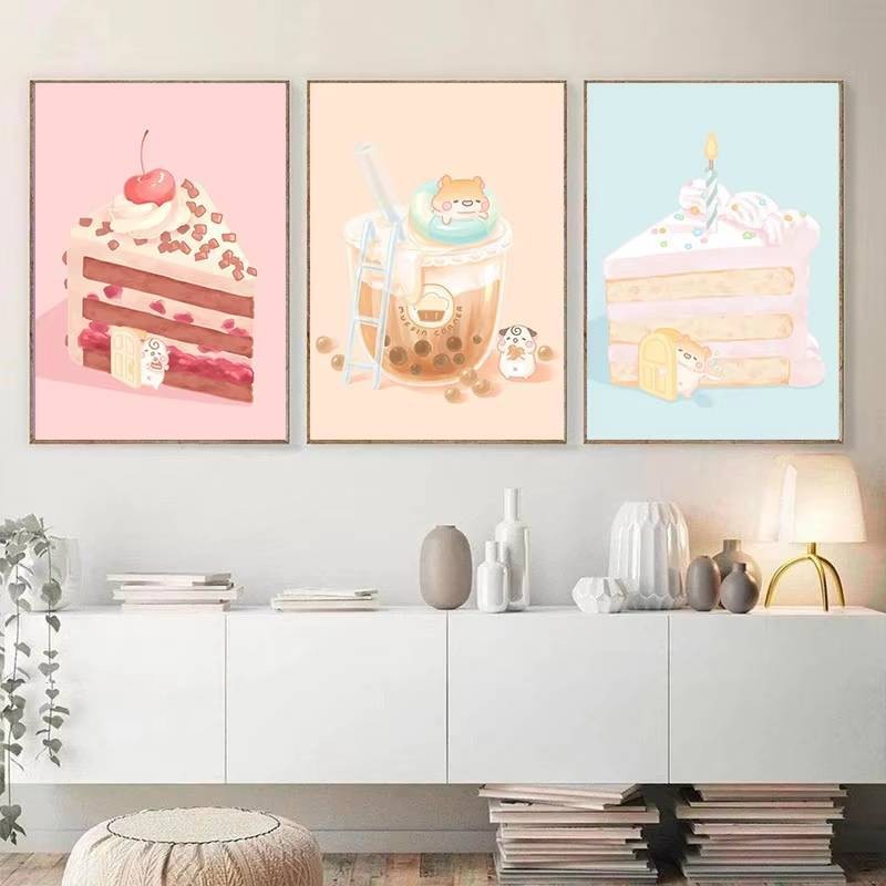 Sweet Treats Canvas Art Món tráng miệng Người yêu Trang trí tường