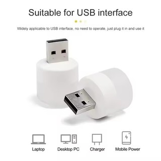 1 / 10 Chiếc Mini USB Đèn Ngủ Ấm Trắng Bảo Vệ Mắt Sách Đọc Sách Đèn Cắm USB Máy Tính Sạc Điện Di Động Đèn Ngủ LED
