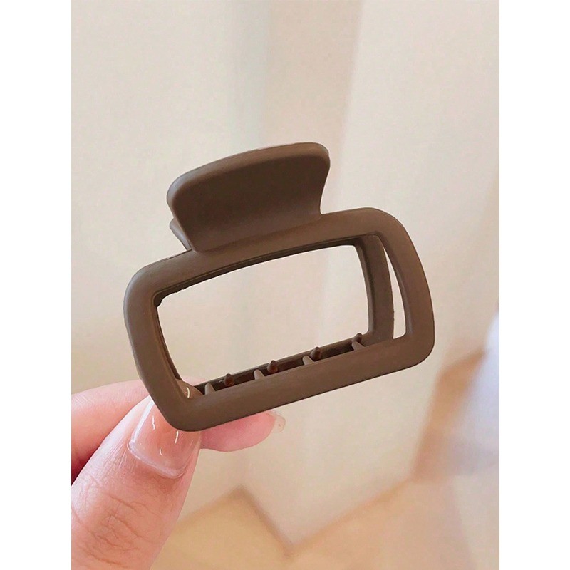 Móng vuốt tóc màu trơn đen trắng nâu, kích thước 5cm, nhẹ nhàng và thanh lịch cho phụ kiện tóc hàng ngày
