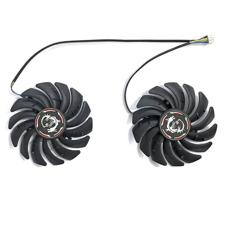 2 Cái / lốc PLD09210S12HH Quạt Làm Mát Thẻ GPU Cho MSI GeForce GTX 1650 Super 1660 1660Ti GAMING X Card Đồ Họa Quạt