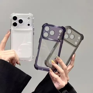 [JLK] Ốp Điện Thoại Trong Suốt Chống Sốc Sang Trọng Cho iPhone 17 Air 17Pro 17 Pro Max Ốp Lưng Mềm Trong Suốt Ốp Lưng Cứng