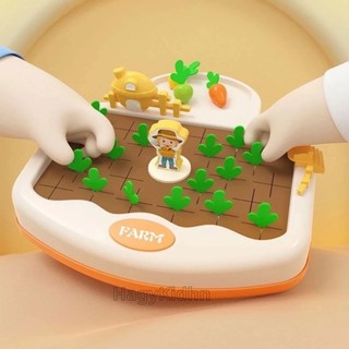 Bộ Nhổ Cà Rốt Nông Trại Cho Bé POPITOYS Giúp Bé Phân Biệt Màu Sắc Ghi Nhớ Montessori