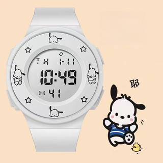 Đồng hồ đèn LED  Kuromi cho trẻ em - Đồng hồ đeo tay silicon nhân vật  cho bé gái, Đồng hồ kỹ thuật số điện tử thể thao trẻ em