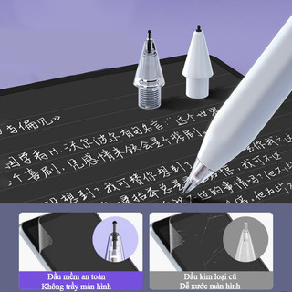 Ngòi bút thay thế cho Apple Pencil Pro Pencil 1 2 chống trơn trượt giảm tiếng ồn không trầy xước màn hình
