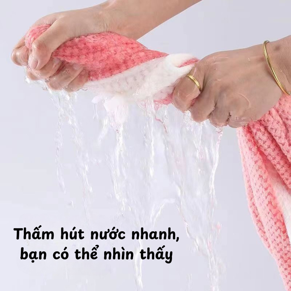 Áo Choàng Tắm Nữ Dáng Váy Buộc Dây Dino, Khăn Choàng Tắm Cotton Mềm Mịn Thấm Nước, Nhanh Khô