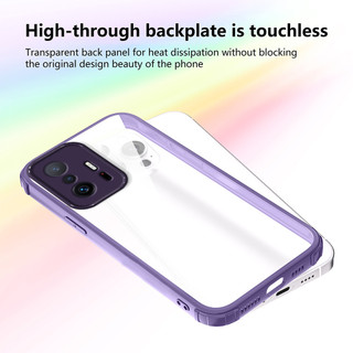Xiaomi 11t 11tpro 11t pro 21081111RG 2107113SG 2107113SI 2107113Vỏ điện thoại vỏ mềm bảo vệ đệm khí bốn góc trong suốt cao cấp SR
