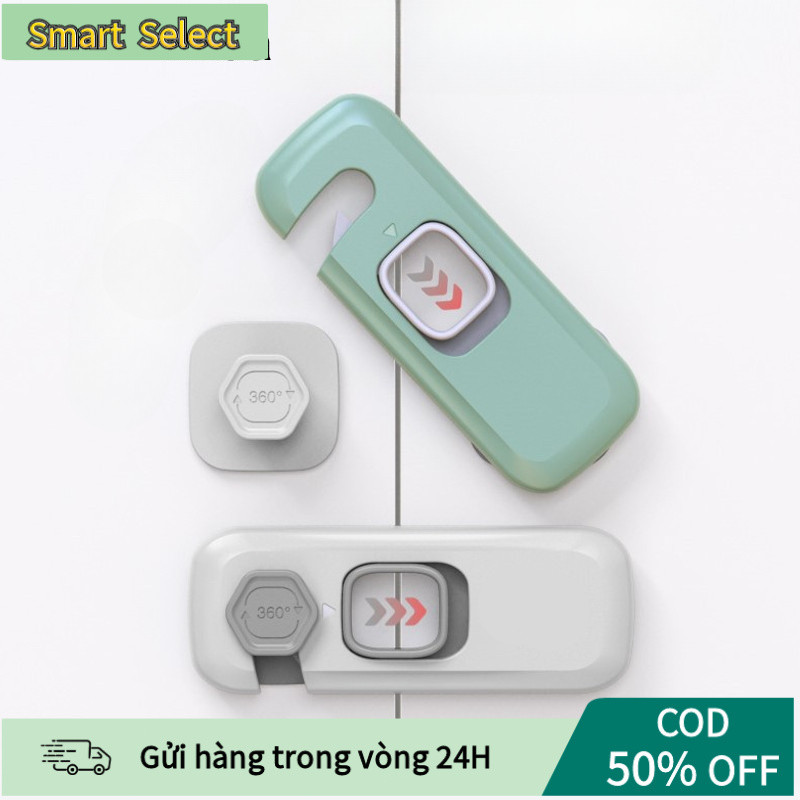 【COD】Bộ khóa an toàn cho trẻ em bao gồm khóa ngăn kéo, tủ và tủ lạnh, dễ dàng lắp đặt không cần khoan hay phá hỏng bề mặ
