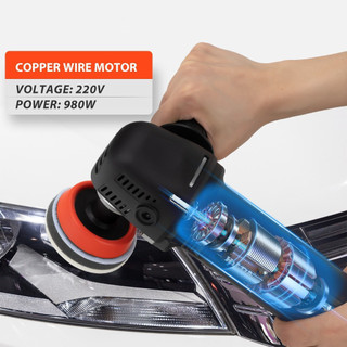 980W Máy Đánh Bóng Ô Tô Mini – Bộ Máy Mài Bóng Chi Tiết 1" 2" 3" Phụ Kiện Sửa Xe