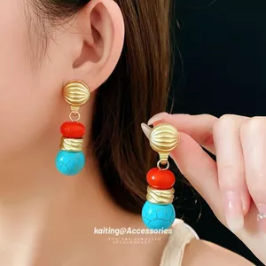 Bộ trang sức cổ điển thời trung cổ Vòng cổ hình học không đều Ánh sáng sang trọng Phong cách cung điện Retro Bông tai cao cấp Nữ 2026-6-11