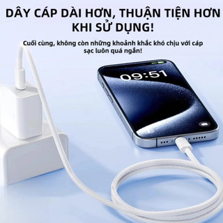 Bruju Combo củ sạc nhanh 35W + dây cáp Type-C 1m Sạc 85% trong 30 phút Siêu nhỏ gọn Tương thích iP Samsung Xiaomi