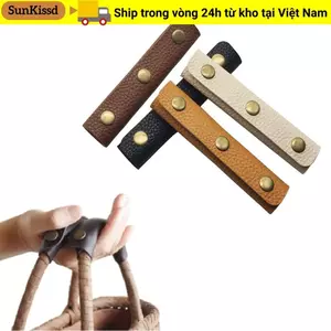 SUNKISSD Túi Hành Lý Bọc Tay Cầm, Da PU Thiết Kế Chống Sốc Vali Grip, Thiết Thực Mềm Mại Màu Trơn Tay Cầm Da Bao Bọc Tay Cầm Túi Phụ Kiện