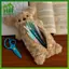 SWEET Puppy Pencil Pouch Dễ Thương Mềm Mại Sang Trọng Trường Văn Phòng Phẩm Dung Tích Lớn Túi Đựng Bút Chì Sinh Viên Văn Phòng Phẩm n