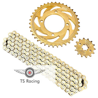 Bộ nhông sên đĩa mạ vàng NSD xích sên TLT thái lan exciter 135 - ex135 gp 2011-2014 (Gold 428H 14-39-116L)