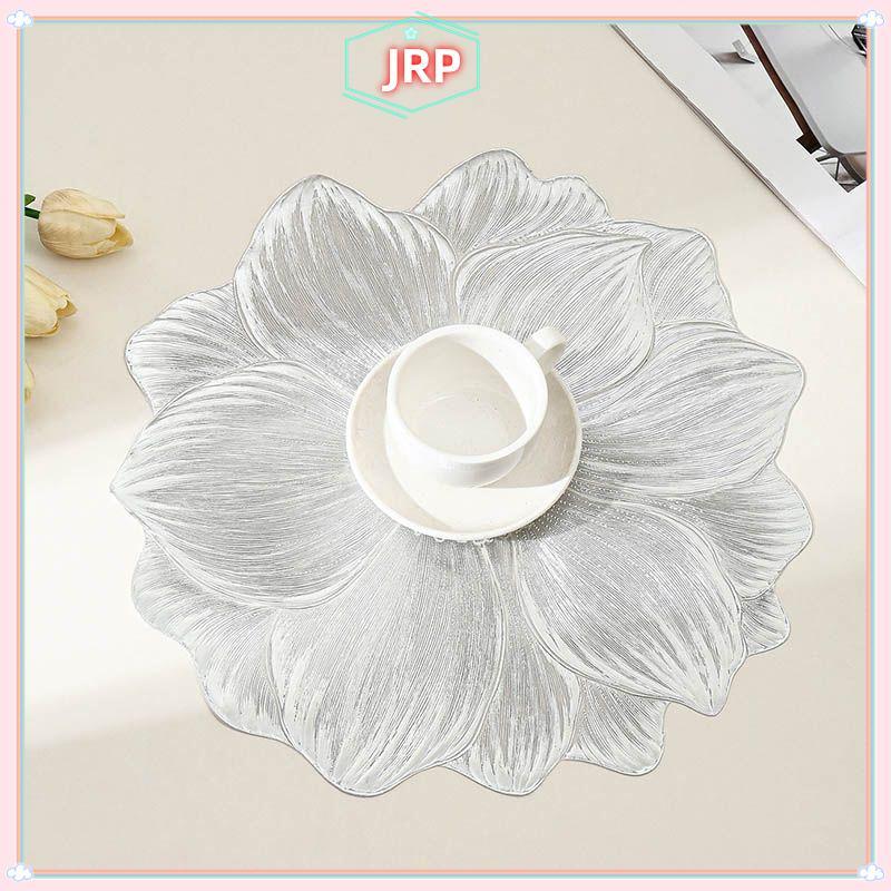 JRP 1 Cái Hình Sen Chịu Nhiệt Và Có Thể Giặt Hoa Placemat Trang Trí Nhiệt Bàn Đế Lót Ly JRP