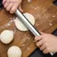 Thép không gỉ Cán Dụng Cụ Nhà Bếp Bột Con Lăn Nướng Bánh Pizza Mì Bánh Bao Làm Dụng Cụ Nướng Bánh Nonsti MỚI
