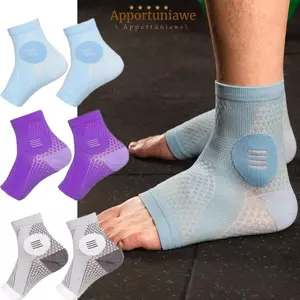 IAPPORTUNIA Tất Thần Kinh, Tất Nén Giảm Màu Tím Nylon, Bảo Vệ Chân Nâng Cấp Màu Xanh Thoáng Khí Comprex Tay Mắt Cá Chân Thể Thao