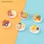 SRVN 6 Chiếc Mini Dim Sum Đĩa DIY Phong Cảnh Thu Nhỏ Trang Trí Sân Vườn Cổ Tích Phụ Kiện Đồ Trang Trí Nhà Búp Bê.