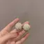 PNPIA- Bông Tai Bông Tai Bông Tai Ngọc Trai Trắng Nhẹ Nhàng Cảm Giác Cao Cấp Kẹp Tai Cho Nữ Tính Khí Tiệc Cưới Phụ Kiện Trang Sức Quà Tặng