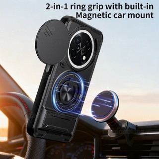 Dành Cho Vỏ Nova15Max Cho Huawei Nova 15 Max Ultra Pro 1 5 Nova15 Max Nova15Ultra Nova15Pro Từ Tính Có Giá Đỡ Vỏ Điện Thoại Đẩy Ống Kính Máy Ảnh Chống Sốc Ốp Lưng Bảo Vệ