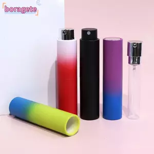Bình xoay xịt BORAGETE, Chai nước hoa Mini 10ml có thể đổ lại, Chai phun cồn tinh dầu