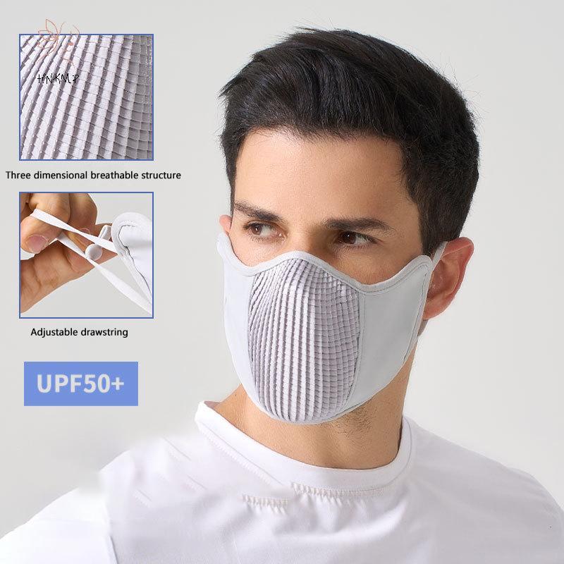 Mặt nạ thể thao thoáng khí HNKMP Có thể giặt được Chống nắng chống gió Tấm chắn mặt UV cho nam nữ Đi xe đạp Chạy bộ chơi gôn Đi bộ đường dài.