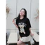 （Giao hàng 24h）Angela Áo Thun Oversize, In Lụa Hình Gấu Trắng Dễ Thương Cổ Tròn Chất Liệu Cotton Cao Cấp Chính Hãng B244
