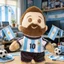 2026 World Cup Argentina Messi C Luo Mặt dây chuyền búp bê hình người cho bạn bè Quà tặng sinh nhật