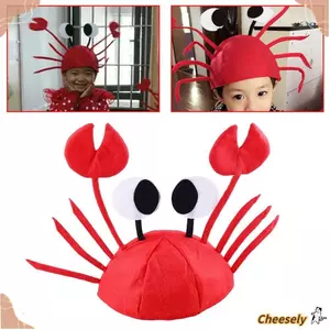 Mũ cua CHEESELY Người lớn / Trẻ em Đạo cụ biểu diễn dễ thương Phụ kiện dự tiệc