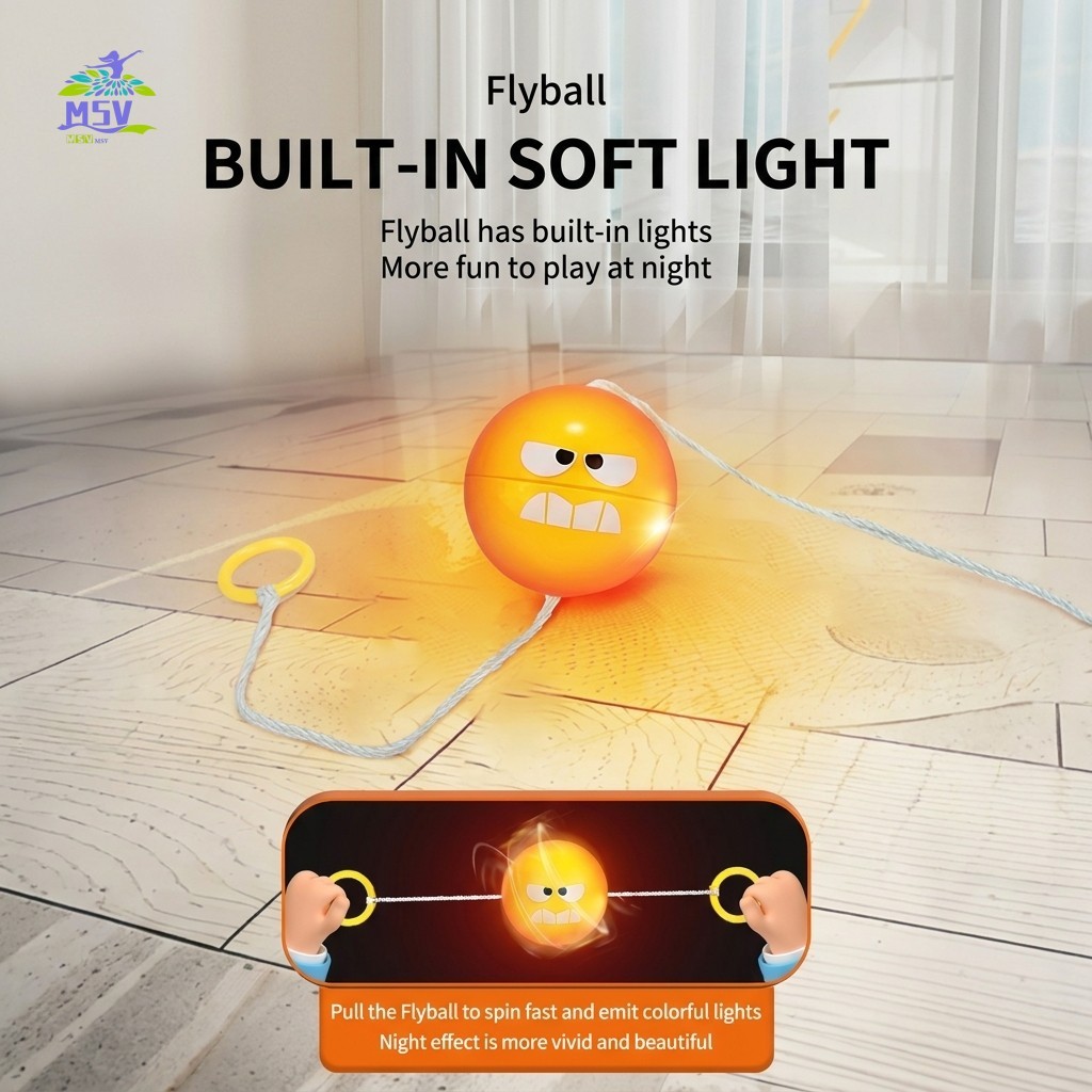 Đồ chơi bóng còi - Bóng dây âm thanh Flash cho trẻ em bé trai bé gái