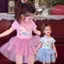 Váy công chúa siêu dễ thương in hình Kitty dễ thương mùa hè
