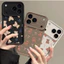 Ốp Họa Tiết Gấu Nơ Dễ Thương Cho Iphone 11 13 XR 12 13 14 15 16 Pro Max 7 Plus 8 Plus Vỏ Silicon Nhiều Bước TPU Mềm Mờ Bảo Vệ Camera Chống Sốc