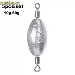 5 Chiếc Chì Câu Cá Rơi Chia Trọng Lượng Bổ Sung Bắn Tròn Chất Lượng Cao Giọt