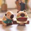 YT4 Capybara Plushie Tạp Dề Dễ Thương Cafe Worker Burger Sang Trọng Túi Búp Bê Quyến Rũ