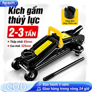 Kích gầm thủy lực Kích cá sấu con đội thủy lực 2 tấn nâng gầm ô tô sedan suv gầm thấp 135mm kèm hộp đựng thay lốp xe
