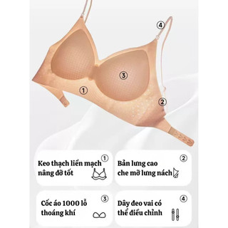 Áo Lót Áo Ngực Bra Nữ Đa Năng Mặc 3 Kiểu Đúc Su Thông Hơi Tàng Hình Mát Lạnh Hở Lưng BRA25