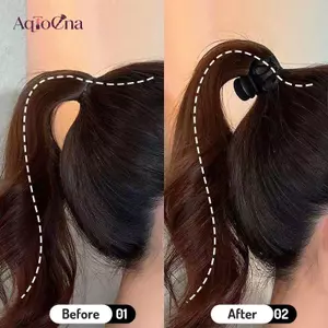 AqToCna 5 Chiếc Hight Đuôi Ngựa Cố Định Hiện Vật Lấy Kẹp Tóc Barrettes Nữ Cô Gái Phụ Kiện Mũ Chống Chảy xệ Vuốt Tóc AqToCna
