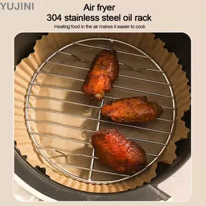 Giá Nấu Ăn YUJUNI, Vuông Tròn Có Chân Chảo Chiên Không Khí, Thép Không Gỉ 304 Bền Làm Dày BBQ Nhà Bếp Lò Nướng Nồi Hấp