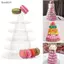 Đế trưng bày Macaron 6 / 10 tầng Tháp bánh Cupcake Ra Đế bánh Khay nhựa cho đám cưới Bánh sinh nhật Trang trí Dụng cụ làm bánh VN
