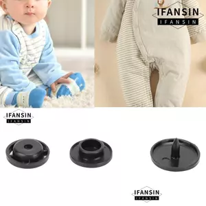 FANSIN 100 Bộ Nút Chụp Nhựa, Dễ Dàng Lắp Đặt Punch Poppers Bộ Nút Chụp, Trang Trí Nhà Đen Trắng Bóng Nút Chụp Cho Quần Áo May