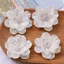 IFANSIN 5 Chiếc Hoa Trang Trí May Mặc, Hình Hoa Mẫu Đơn Acrylic Chất Liệu Trang Trí, Nghệ Thuật Đa Năng Thiết Kế Nhiều Lớp Bông Tai Thủ Công Hoa Nhiều Lớp