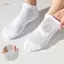 PNPIA- 6 Cặp Nam Kinh Doanh Sos Thi Khăn Đế Thể Thao Sos Dành Cho Nam Nữ Hút Mồ Hôi Cotton Thoáng Khí Sos Trắng