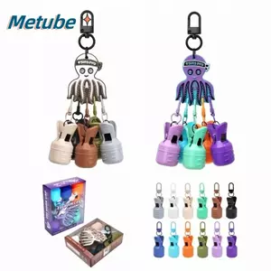 METUBE Mực Jig Mồi Bảo Vệ, M + Kích Thước M Mũ Dụ Webfoot Bạch Tuộc Egi Móc Bao Da, Mồi Bảo Vệ Bao Da Carabiner Bao Gồm Phụ Kiện Biển Câu Cá Biển Sâu