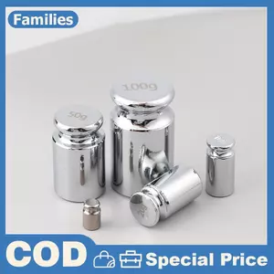 Dụng cụ giảng dạy cân bằng điện tử Dụng cụ gia đình 2g / 10g / 20g / 50g / 100g Gram Cân Trọng lượng Mạ Chrome Hiệu chuẩn chính xác