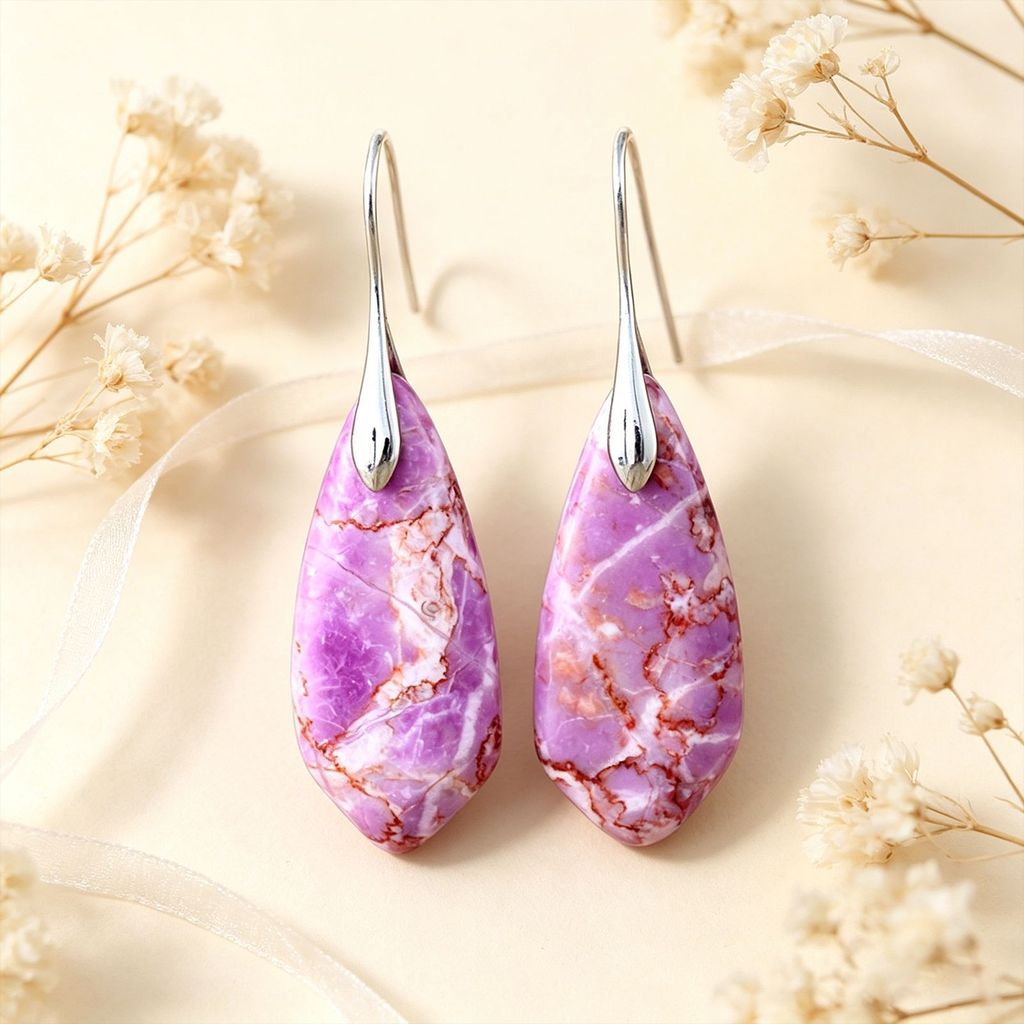 Bông tai mặt dây chuyền đa năng và thanh lịch phong cách Pháp mới