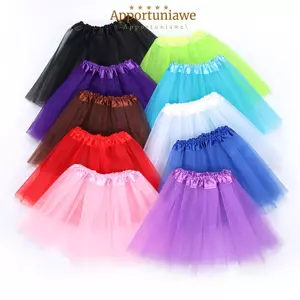 IAPPORTUNIA Váy Tutu Bé Gái 3 Lớp Tiệc Khiêu Vũ Lạ Mắt Váy Tulle Tutu
