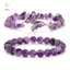 HNKMP 2 Bộ Sromantic Thạch Anh Thạch Anh Obsidian Đính Hạt Bướm Vòng Tay Nữ Co Giãn Lắc Tay Tích Cực Năng LượngDailymute.