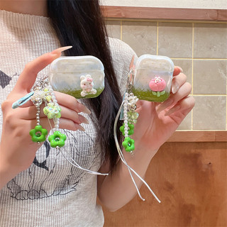 Thỏ Tulip Cho AirPods 1 / 2 3 Pro Pro2 Pro3 Airpod4 Bộ Tai Nghe Bluetooth Không Dây Vỏ Bảo Vệ AirPods Pro i3 i4 pro3 Vỏ Bảo Vệ Tai Nghe