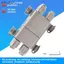 Đầu nối cáp chống nước 4 chiều 12-24V 150A Bộ chia nguồn IP67 cho hệ thống an ninh đỗ xe ô tô Đẹp
