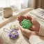 QEARY Đan Họa Tiết Fidget Móc Khóa, Cơ Chế Clicker 3D In Hoa Cơ Clicker Móc Khóa, Nhựa Sắc Nét Click Âm Thanh Mô Phỏng Hoa Click Mặt Dây Chuyền Tặng