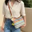 Túi Tote dệt sọc cầu vồng IFASIN, Túi đeo vai dệt dây đeo có thể điều chỉnh có khóa kéo, Túi đeo chéo màu cầu vồng dung tích lớn Sử dụng hàng ngày